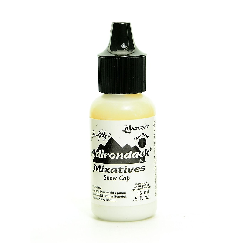 Ranger Tim Holtz Adirondack Alcohol Ink Bottles, Snow Cap Mixatives, 3/Pack (3PK-TAL31611) image 1