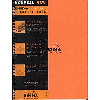 Rhodia 4 Color Book 9 In. X 11 3/4 In. Orange (193308)