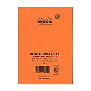 Rhodia Classic French Paper Pads Graph 4 In. X 6 In. Orange [Pack Of 8] (8PK-13200)