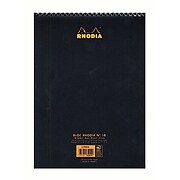 Rhodia Wirebound Notebooks Ruled 8 1/4 In. X 12 1/2 In. Black [Pack Of 5] (5PK-185019)