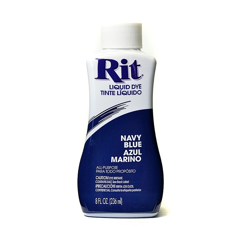 Rit Dyes Navy Blue Liquid 8 Oz. Bottle [Pack Of 4] (4PK-8309) image 1