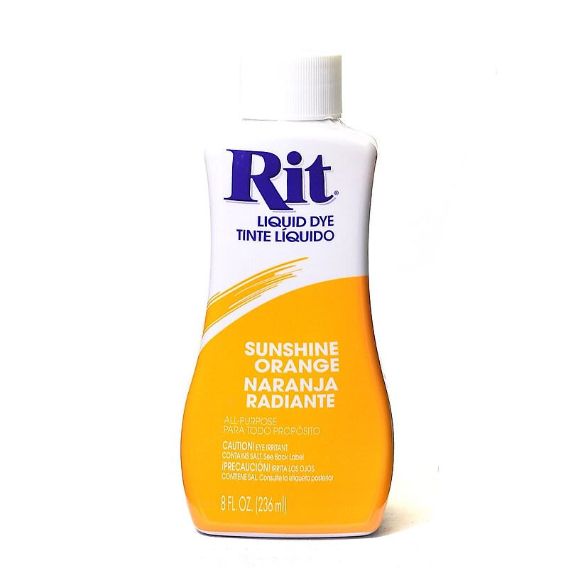 Rit Dyes Sunshine Orange Liquid 8 Oz. Bottle [Pack Of 4] (4PK-8439) image 1