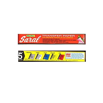Saral Transfer (Tracing) Paper Yellow For Reverse Work, Good On Metal 12 1/2 In. X 12 Ft. Roll (ROLL YELLOW)