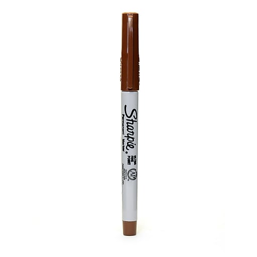 Sharpie ultra fine brown permanent marker pens x 4 