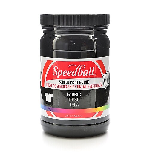 Speedball Fabric Block Printing Ink Black 2.5 oz. - MICA Store