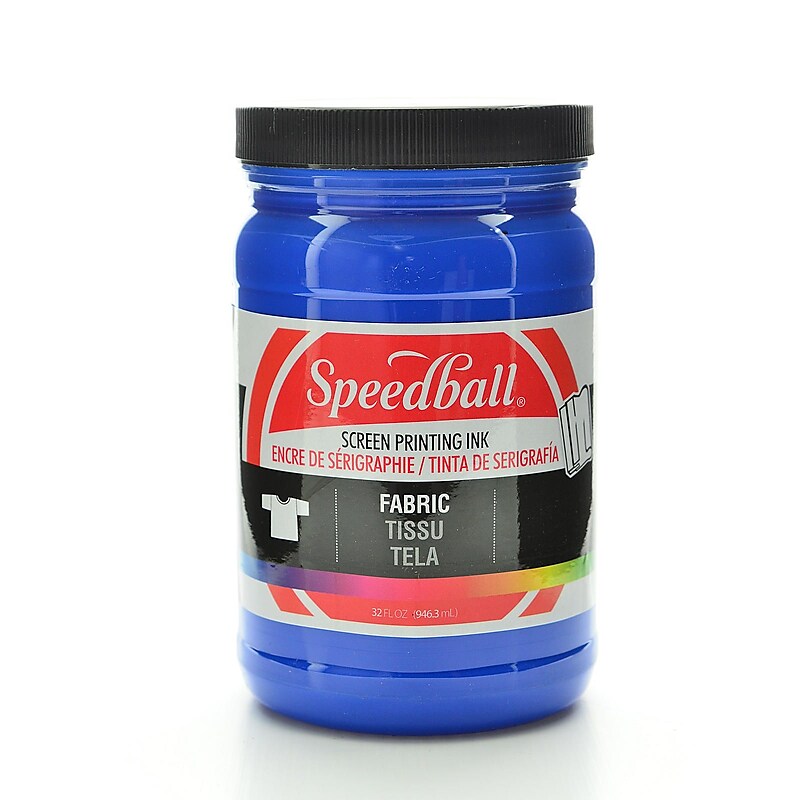 Speedball Fabric Screen Printing Ink Blue 32 Oz. (4602) image 1