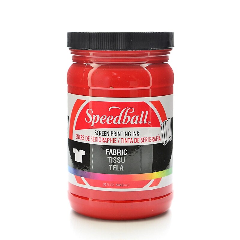 Speedball Fabric Screen Printing Ink Red 32 Oz. (4601) image 1