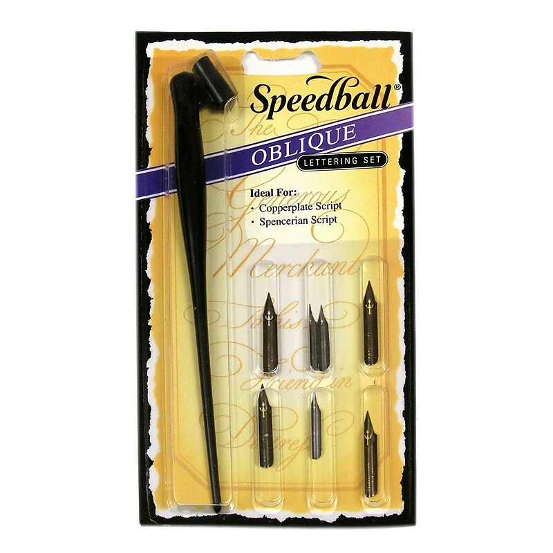 Speedball Oblique Pen Set Set Of 6 [Pack Of 2] (2PK-2968) image 1