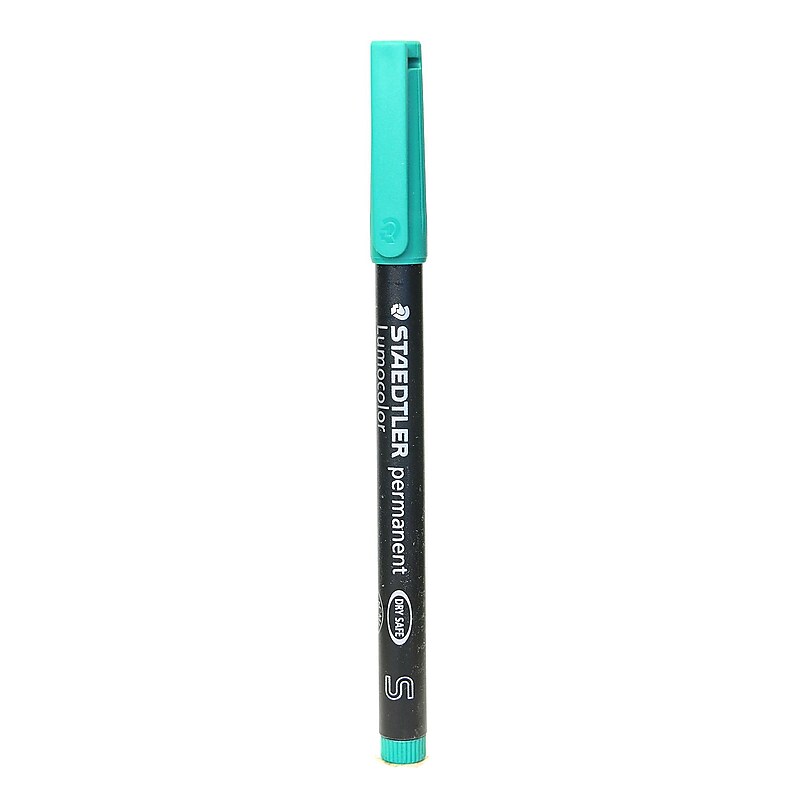 Staedtler Lumocolor Av Marker Green Superfine [Pack Of 10] (10PK-313-5) image 1