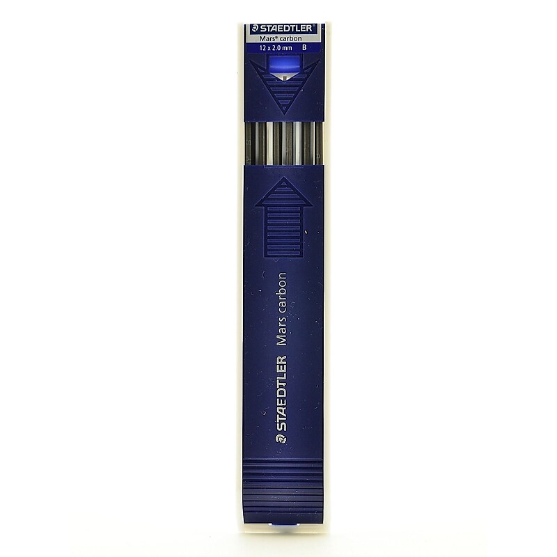Staedtler Mars Lumograph Lead Refill, 2mm, 12/Leads (82801) image 1