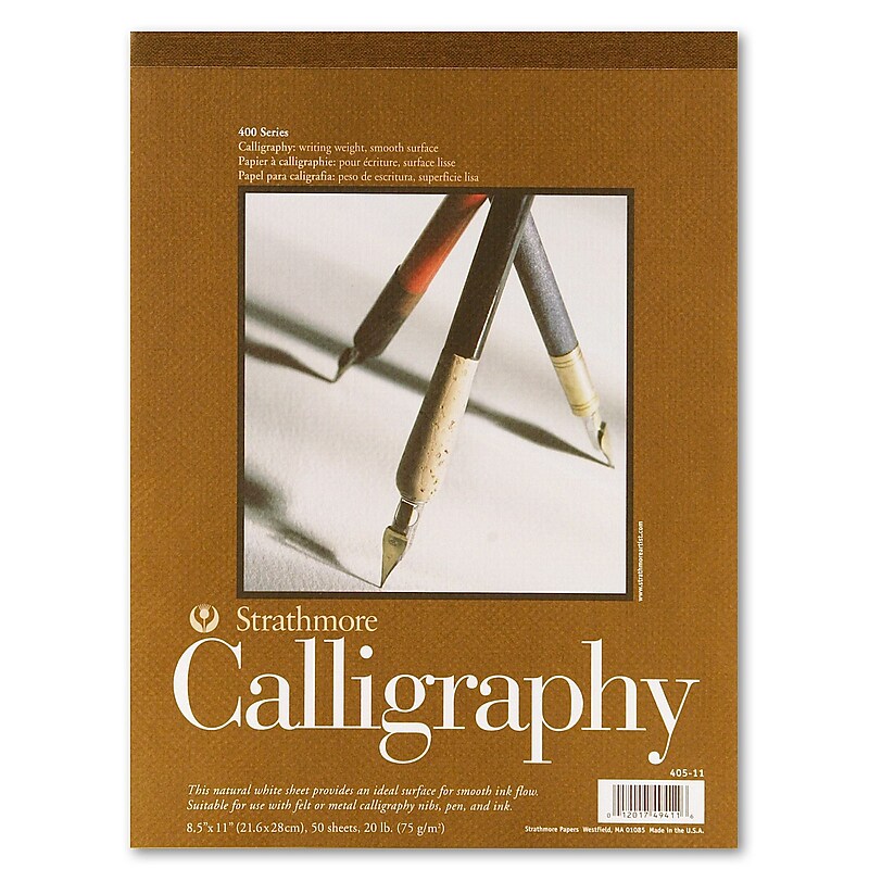 Strathmore 400 Series Calligraphy Pad Pad Of 50 [Pack Of 3] (3PK-405-11-1) image 1