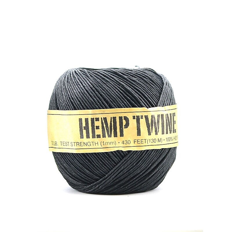 Toner Crafts Hemp Balls #20 400 Ft Black [Pack Of 2] (2PK-85553) image 1