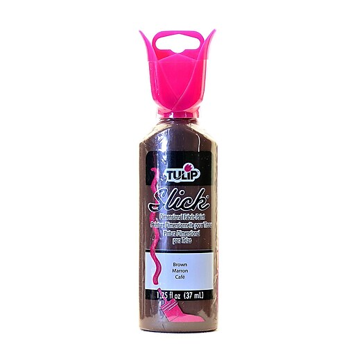 Tulip Slick Dimensional Fabric Paint Brown 1 1/4 Oz. [Pack Of 6] (6PK