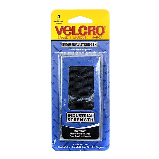 VELCRO Brand 1-7/8 In. Black Industrial Strength Hook & Loop Disc