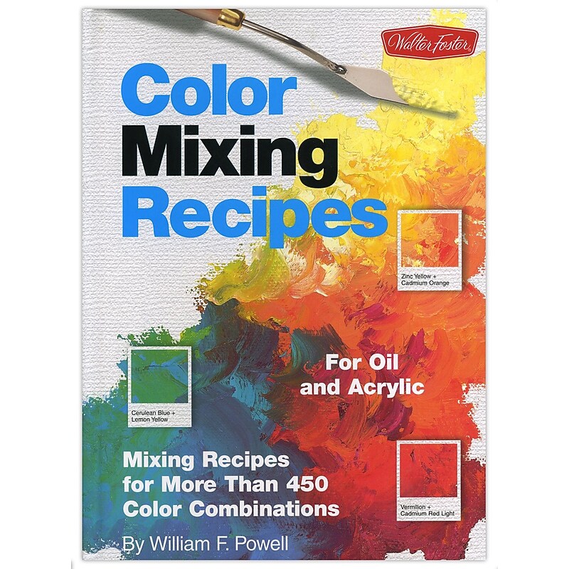 Walter Foster Color Mixing Recipes For Oil And Acrylic Color Mixing Recipes [Pack Of 2] (2PK-9781560108733) image 1