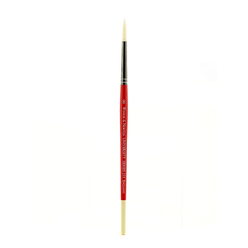 Winsor  And  Newton University Series Short Handled Brushes 8 Round (5423008) image 1
