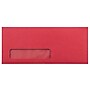 JAM Paper #10 Window Envelope, 4 1/8" x 9 1/2", Red, 50/Pack (1531052I)~#|#~m004542898_sc7