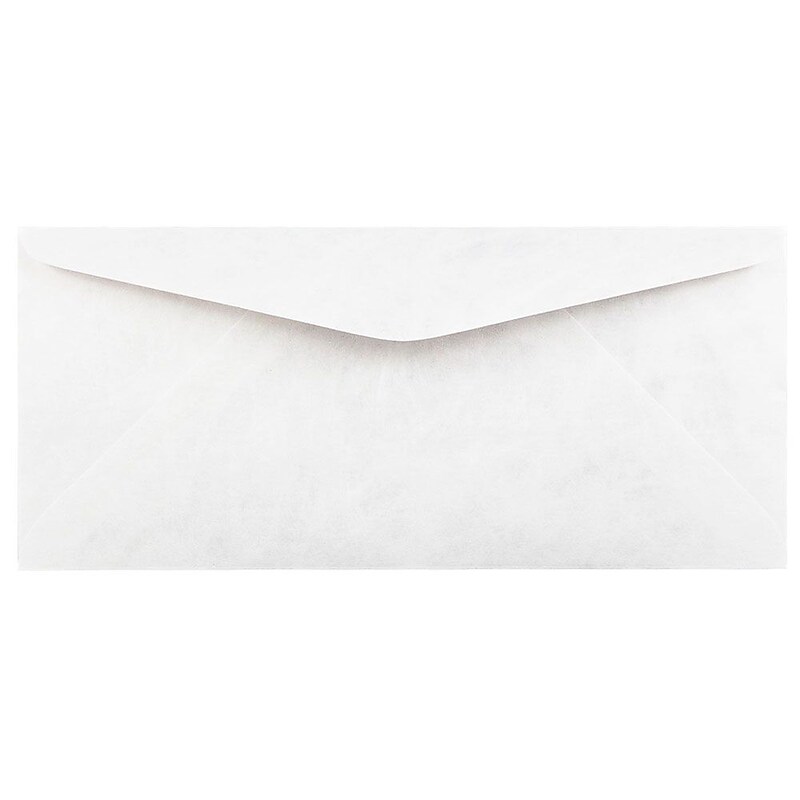 JAM Paper Tyvek #9 Document Envelope 3 7/8" x 8 7/8", White, 25/Pack (2131080) image 1