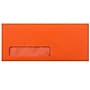JAM Paper #10 Window Envelope, 4 1/8" x 9 1/2", Orange, 50/Pack (5156477I)~#|#~m004542921_sc7