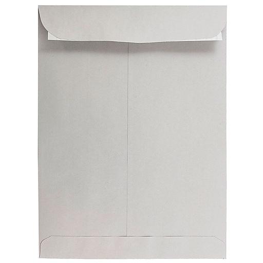 Smooth Black JAM PAPER 9 x 12 Open End Catalog Envelopes with Clasp Closure 50/Pack