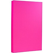 JAM Paper 65 lb. Cardstock Paper, 8.5" x 14", Ultra Fuchsia Pink, 50 Sheets/Pack (16730928)