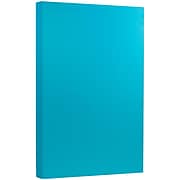 JAM Paper 65 lb. Cardstock Paper, 8.5" x 14", Brite Hue Blue, 50 Sheets/Pack (16730932)