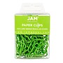 JAM Paper Small  Paper Clips, Lime Green, 3 Packs of 100 (21830624B)~#|#~m004542956_sc7