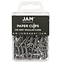 JAM Paper Small Paper Clips, Grey, 3 Packs of 100 (21830626B)~#|#~m004542959_sc7