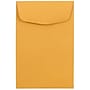 JAM Paper #4 Kraft Coin Envelope, 3" x 4 1/2", Brown Kraft, 100/Pack (356731206B)~#|#~m004543254_sc7