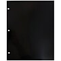 JAM Paper Laminated Glossy 3 Hole Punch Two-Pocket Folders, Black, 6/Pack (385GHPBLA)~#|#~m004543489_sc7