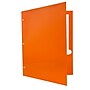 JAM Paper Laminated Glossy 3 Hole Punch Two-Pocket Folders, Orange, 100/Box (385GHPORB)~#|#~m004543516_sc7