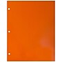 JAM Paper Laminated Glossy 3 Hole Punch Two-Pocket Folders, Orange, 100/Box (385GHPORB)~#|#~m004543517_sc7