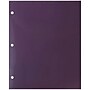 JAM Paper Laminated Glossy 3 Hole Punch Two-Pocket Folders, Purple, 6/Pack (385GHPPUA)~#|#~m004543521_sc7