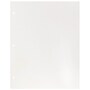 JAM Paper Laminated Glossy 3 Hole Punch Two-Pocket Folders, White, 100/Box (385GHPWHB)~#|#~m004543534_sc7