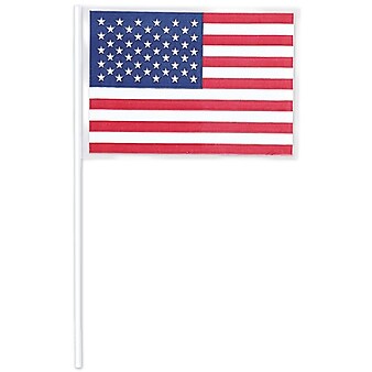 Amscan American Flag, 4" x 6.25" , Red/White/Blue, 2/Pack, 12 Per Pack (216020)