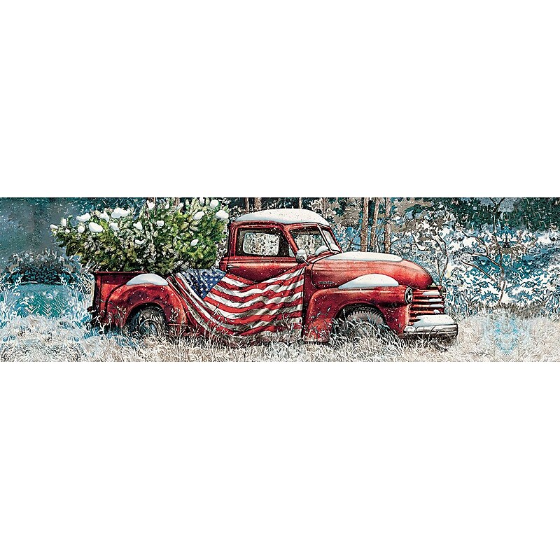 LANG Flag Truck 750 Piece Panoramic Puzzle (5041013) image 1