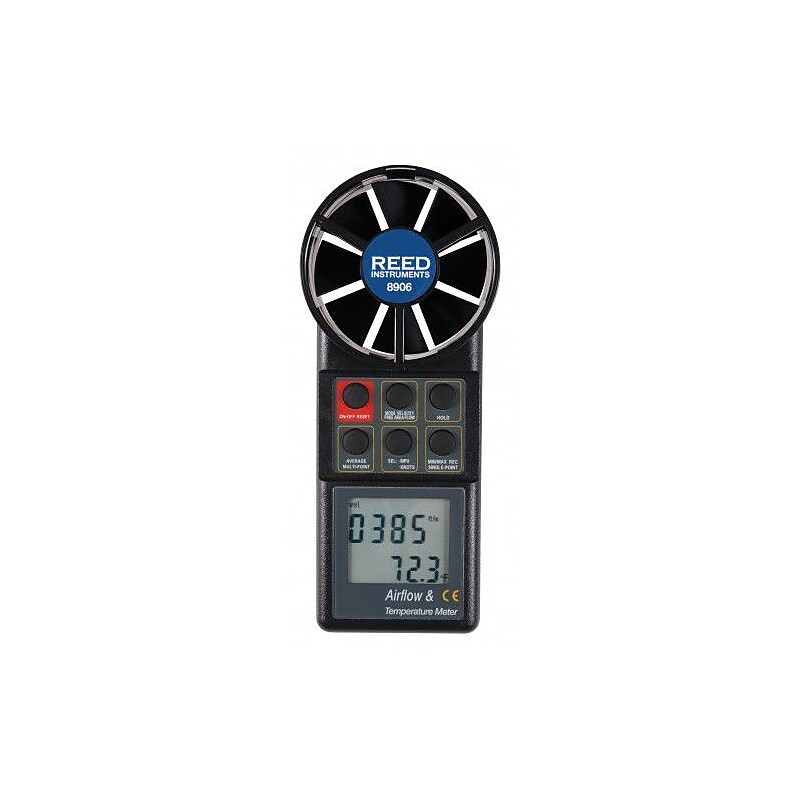 Reed 8906 Vane Thermo-Anemometer, CFM (Air Volume) (8906) image 1