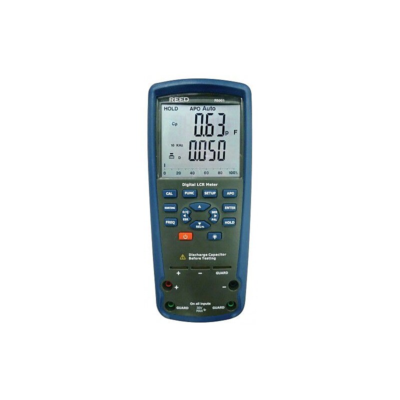Reed Instruments R5001 Digital Passive Component LCR Meter, Blue image 1