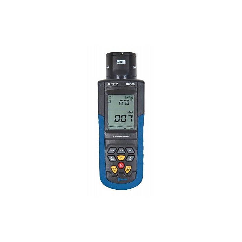 Reed Instruments R8008 Digital Portable Radiation Meter, Black/Blue image 1