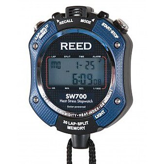 Reed Instruments Heat Stress Stopwatch, Blue/Black (SW700)