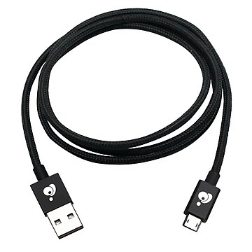 Iogear® GAMU01 Iogear® 3.3' Reversible USB to Reversible Micro USB Male Charge & Sync Cable, Black