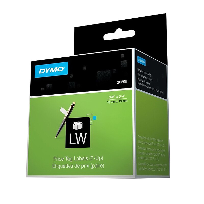 Dymo® Jewelry Labels, 0.47" x 2.13", 1500/Pack (30299) image 1