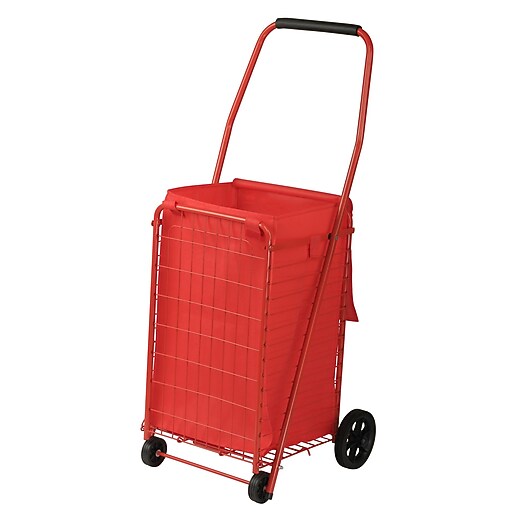 Folding Shopping Cart 110 LB Capacity Staples