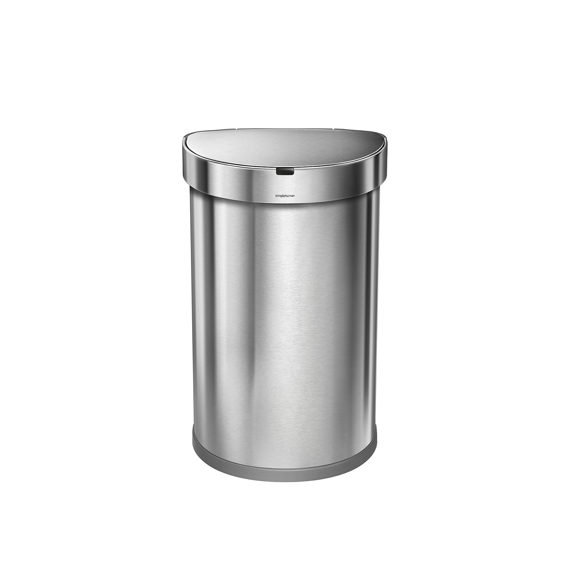 simplehuman Semi-Round Sensor Trash Can with Liner Pocket, Brushed Stainless Steel, 12 Gallon (ST2009) Sansujyuku sansujyuku.com