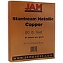 JAM Paper Metallic Colored 8.5" x 11" Copy Paper, 32 lbs., Copper Stardream, 25 Sheets/Pack (173SD8511CO120B)~#|#~m004638647_sc7