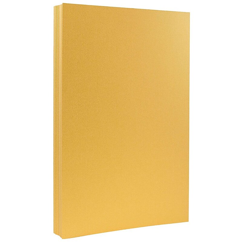 JAM Paper 32 lb. Paper, 8.5" x 14", Gold, 50 Sheets/Pack (17326988) image 1