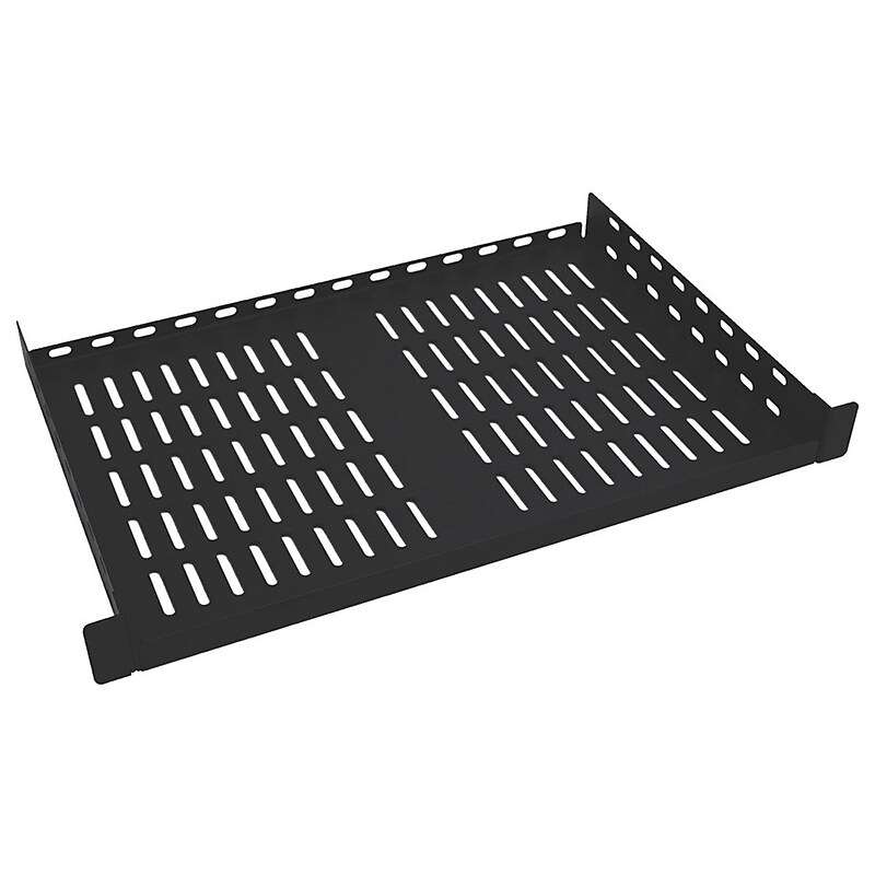 Tripp Lite Rack Shelf for 4 Post Rack Toolless Mounting, Black (SRSHELF2P1UTM) image 1