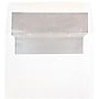 JAM Paper A6 Foil Lined Invitation Envelopes, 4.75 x 6.5, White with Silver Foil, Bulk 250/Box (82927H)~#|#~m004671872_sc7