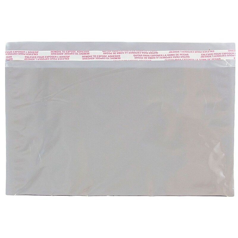 JAM Paper 6.125 x 9.5 Booklet Foil Envelopes with Self-Adhesive Closure, Silver, 100/Pack (01323287B) image 1