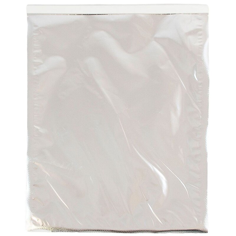 JAM Paper 10 x 13 Open End Foil Envelopes with Self-Adhesive Closure, Silver, 100/Pack (01323296B) image 1